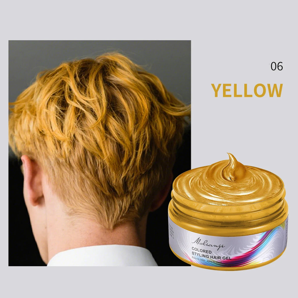 Hair Color Wax – Long-Lasting Styling Dye for Men & Women Hair Color Wax Oasis Select 06 YELLOW