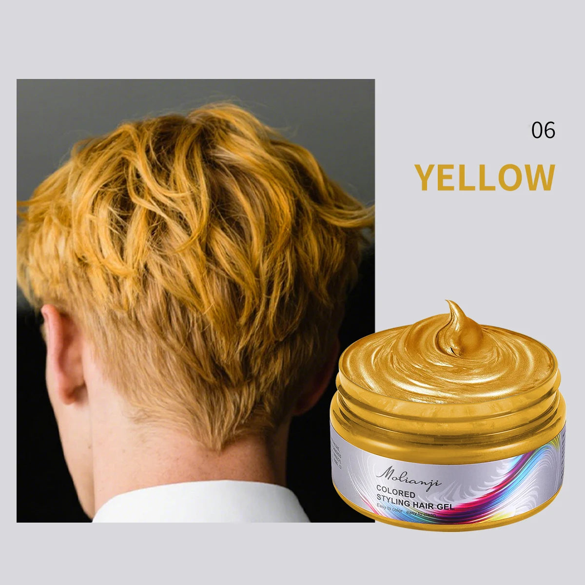 Hair Color Wax – Long-Lasting Styling Dye for Men & Women Hair Color Wax Oasis Select 06 YELLOW