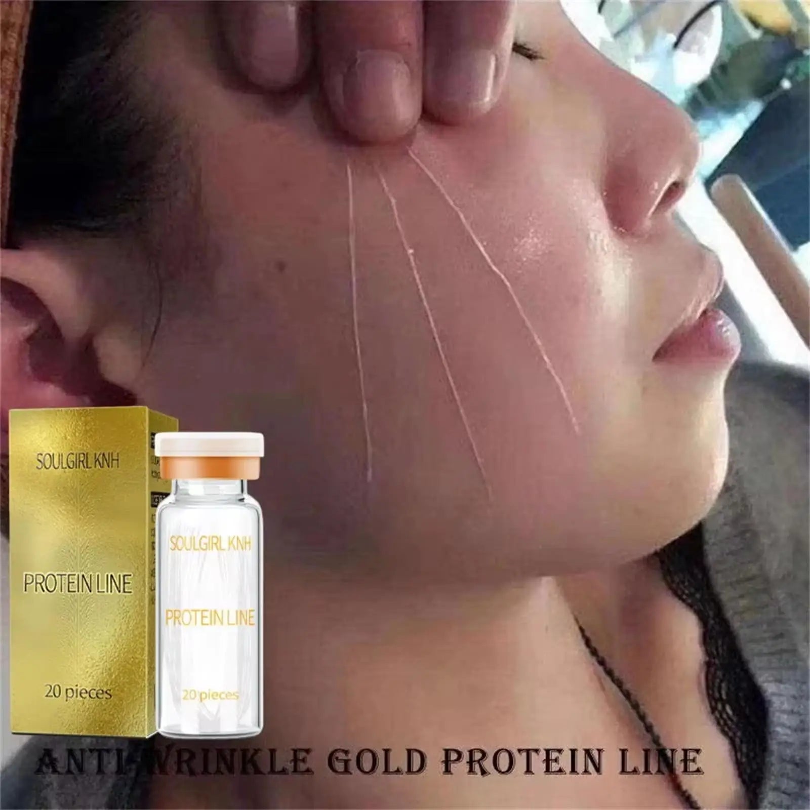 Instant Collagen Protein Threads Lifting Firming Absorbable Face Filler Anti-aging Deep Repair Fade Fine Lines Korean Skincare Oasis Select