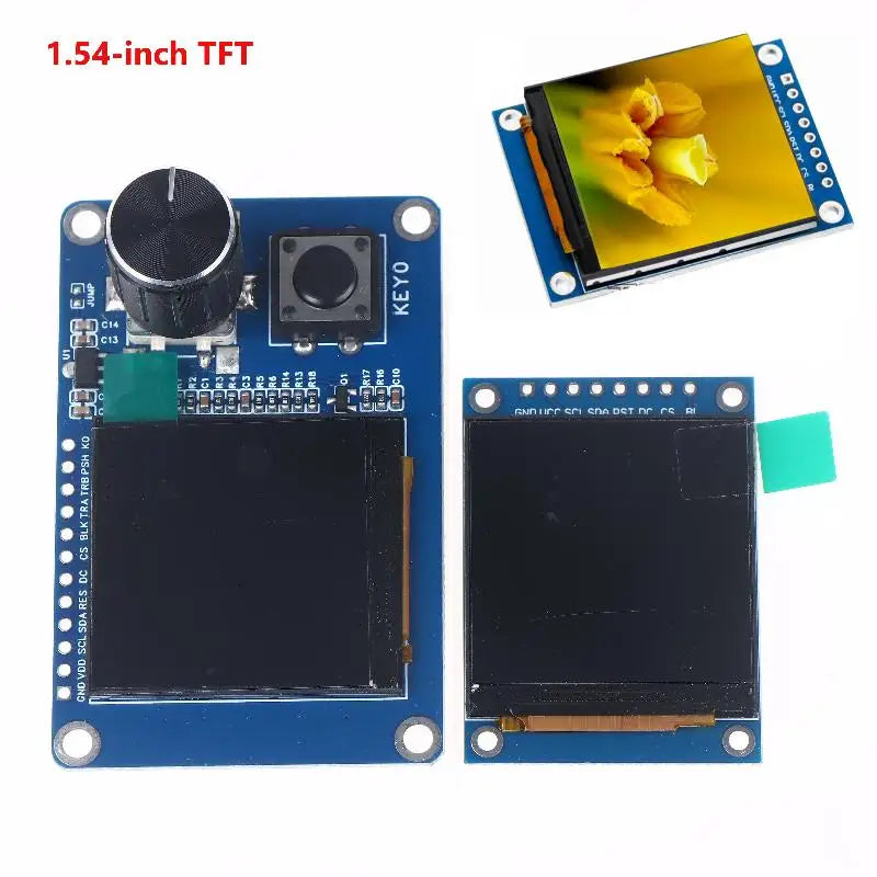 1.54 Inch TFT LCD Display Module With EC11 Rotary Encoder Button, IIC/I2C SPI Interface 240x240 For Arduino ESP32 ESP8266 DIY Oasis Select