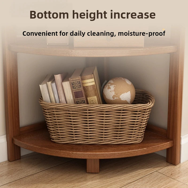 Corner Cabinet Triangle Corner Cabinet Indoor Shelf Shelf Living Room Floor Locker Modern Simple Storage Rack Oasis Select