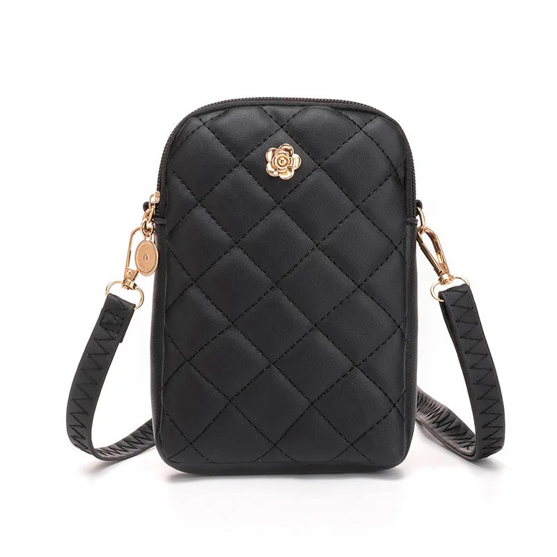 Shoulder bag PU leather crossbody bag Mini Handbag Women's Purse Crossbody Hundred simple shoulder bag crossbody bag Oasis Select Black