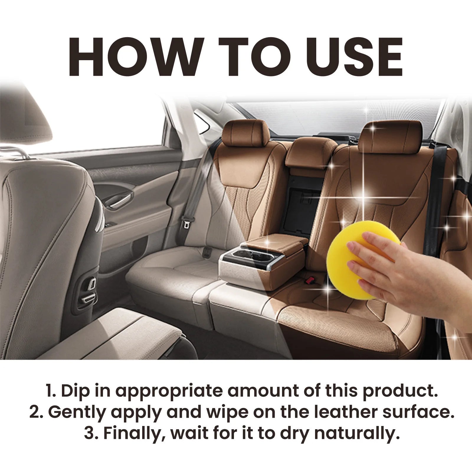 Rayhong Automobile Leather Care Cream Seat Sofa Damage Leather Maintenance vehicle Clean renovation Multifunctional Repair Cream Oasis Select