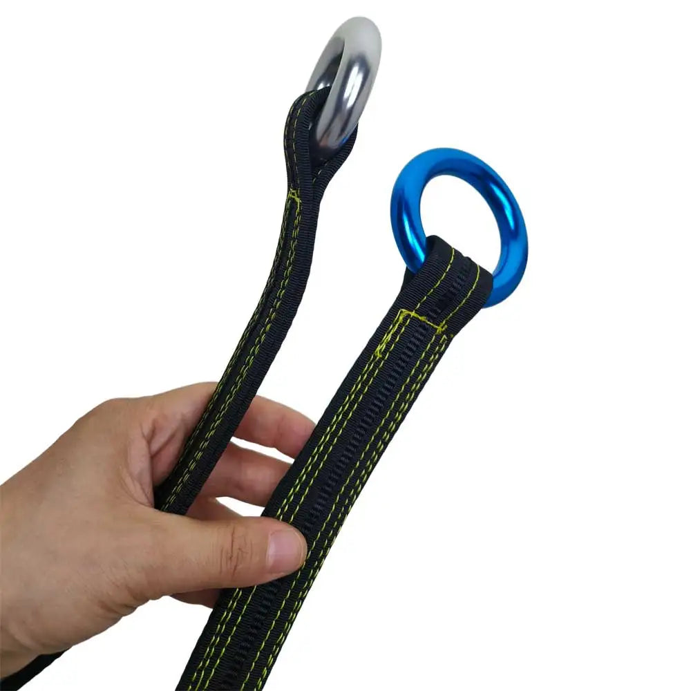 22KN Tree Work Arborist Climbing Rope Friction Saver Loop Belt Sling Wide Flat Nylon Tree Slings Oasis Select