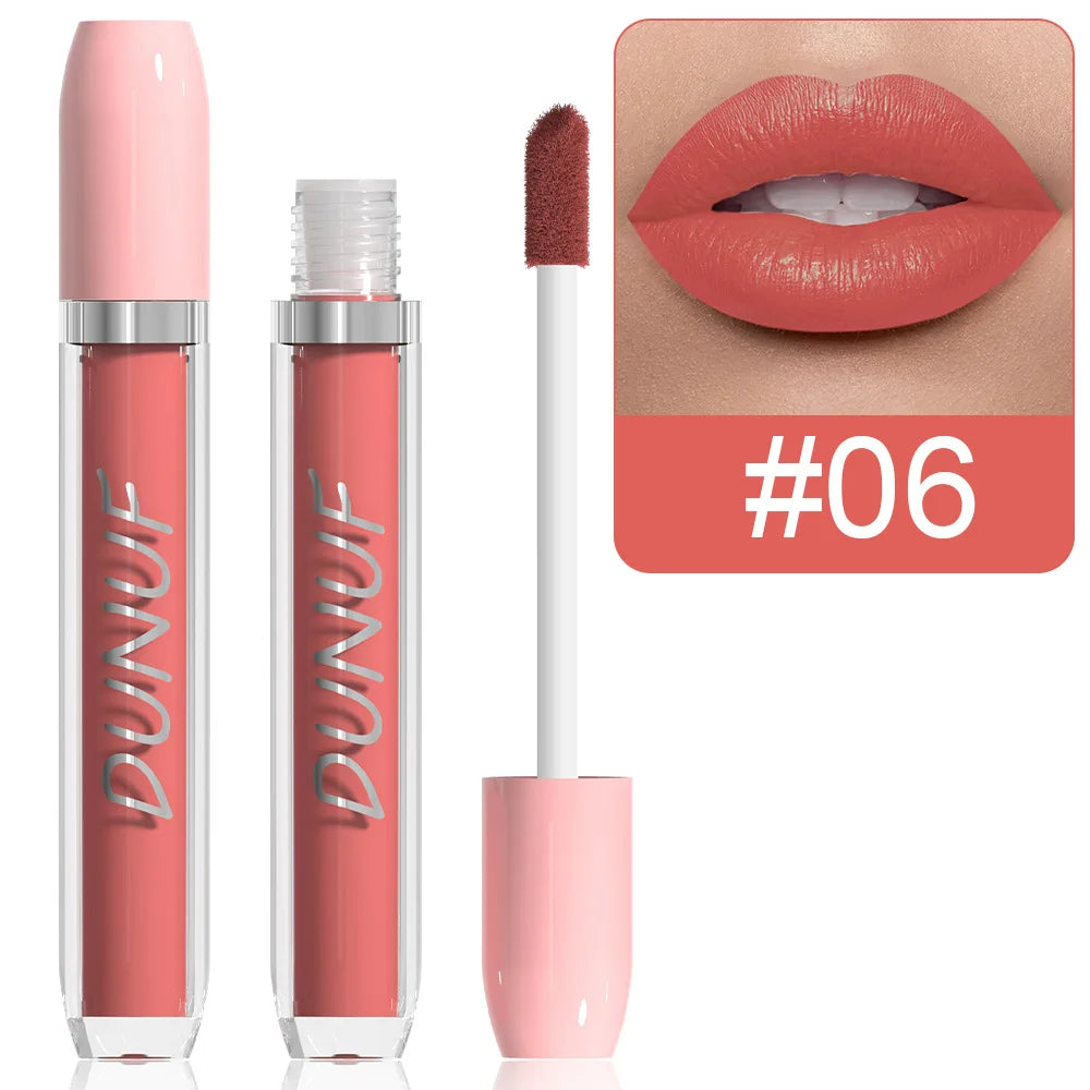 Matte Lip Gloss Lipstick, High Pigment Waterproof Velvet Long Lasting Purple Bright Red Deep Red Nude, Y2K Valentine's Day Gifts Oasis Select 06
