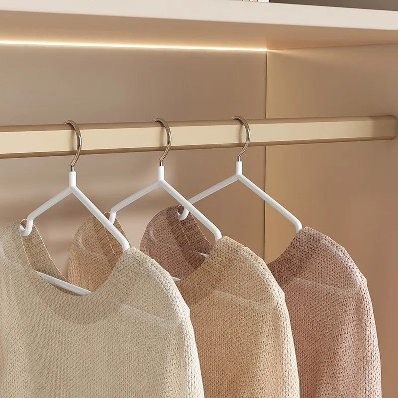 50-Pack Non-Slip Slim Metal Clothes Hangers | Space-Saving