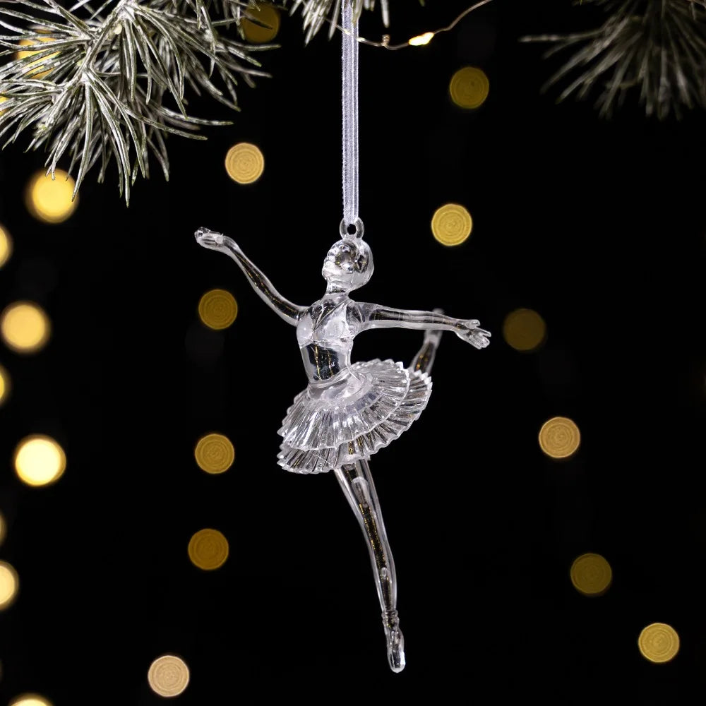 Clear Acrylic Christmas Ornaments – Transparent Hanging Pendants
