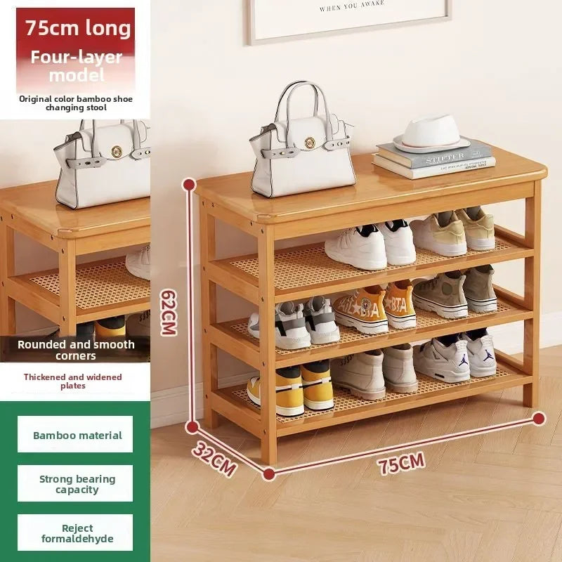 Multi-functional Household shoe cabinet, shoe rack, dustproof shoe change stool, entrance stool integrated space-saving storage Oasis Select Primary color F