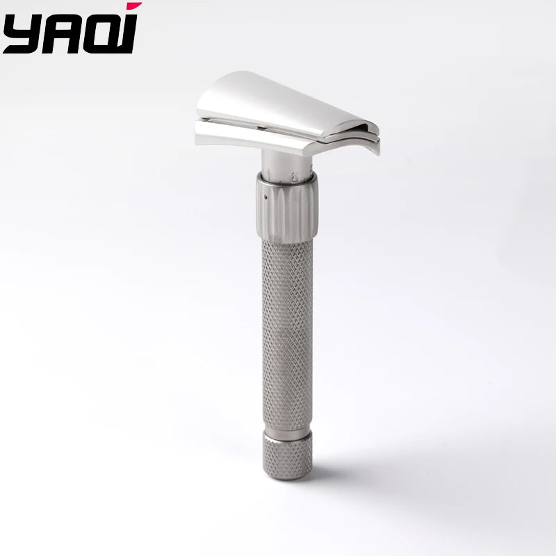 2026 Latest Model ！Yaqi Matte Torqx Stainless Steel Slant Adjustable Safety Razor - Classic Shaving Tool for Precision Grooming