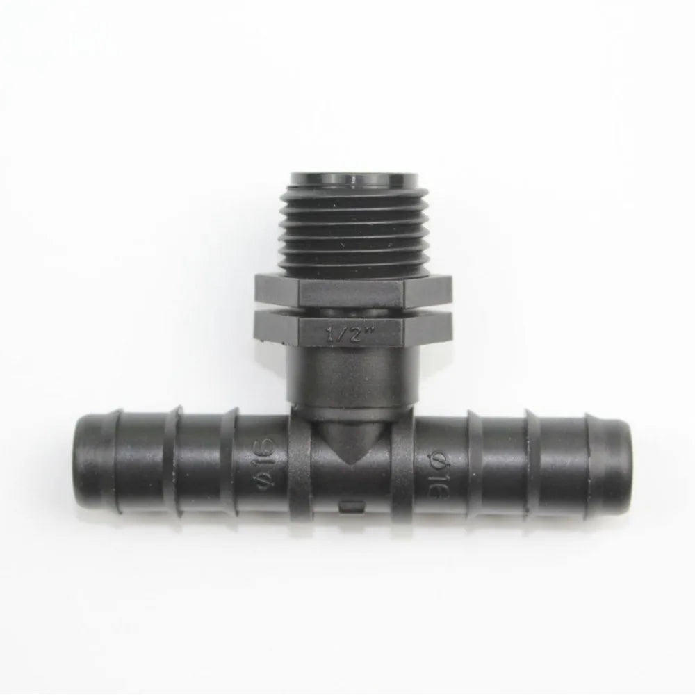 10 pcs 1/2" Drip Irrigation Fittings Kit Straight Tee Elbow Plug For 1/2 Inch 16mm Tubing Garden Watering Hose Connect Oasis Select