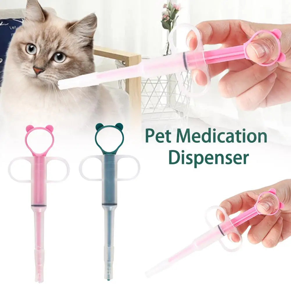 Pet Medication Dispenser Oral Syringe for Cats & Dogs