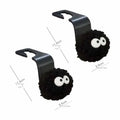 Cute Little Coal Ball Car Seat Back Hook Storage Car Headrest Organizer Food Bag Handbag Car Decoration Clothes Hanger Oasis Select 2pcs