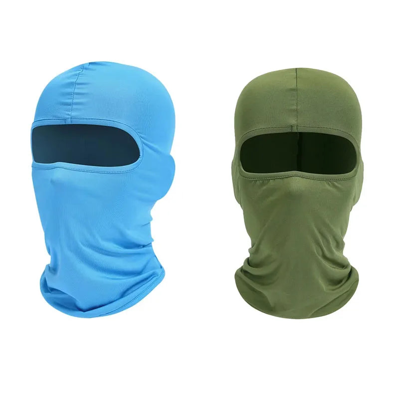 1/2pcs Men's Cycling Cap Balaclava Full Face Ski Mask Hood Hiking Camping Hunting Tactical Airsoft Cap Bike Hats Neck Gaiter Oasis Select 2pcs-mix