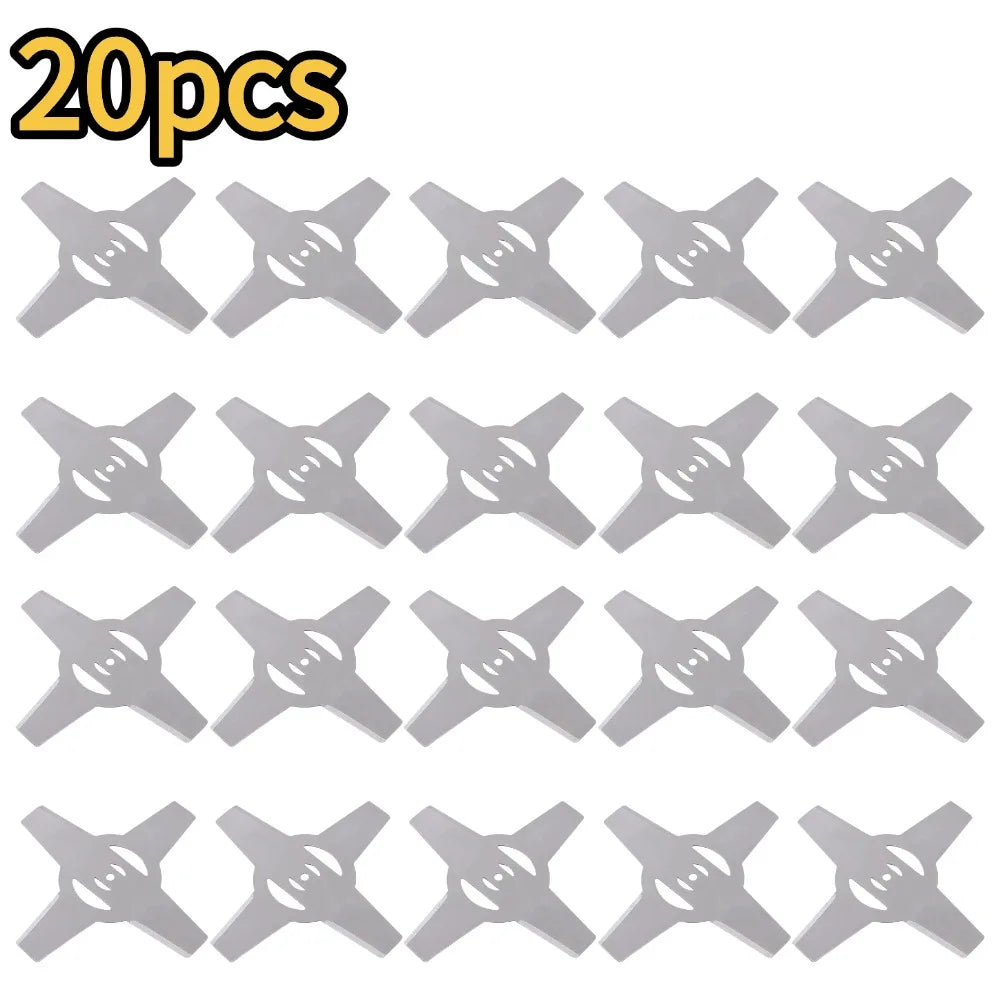 150mm Universal Stainless Steel Grass Trimmer Blade 3/4T Brushcutter Trimmer Blade Oasis Select 20pcs