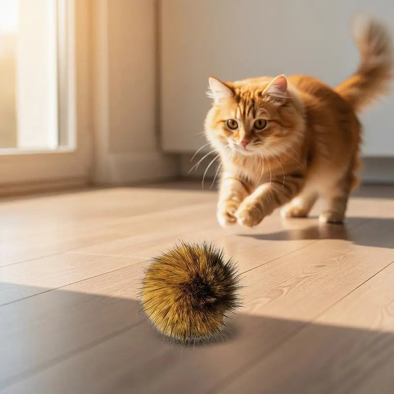 Cat Toy Faux Rabbit Fur Ball,2026 New Soft Rabbit Fur Catnip Balls,Fluffy Catnip Toy For Indoor Cats,Washable & Fun To Chase Oasis Select