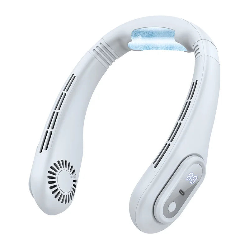 URGGU Bladeless Neck Fan – USB-C, Ultra-Quiet 25dB Portable