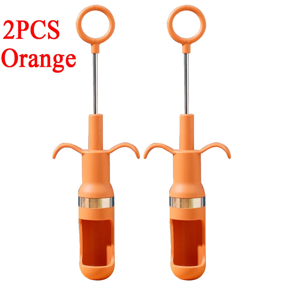Cherry Olive Pitter & Jujube Corer – Stainless Steel 1/2/5 Pack Fruit Pitter Tool Oasis Select 2PCS orange