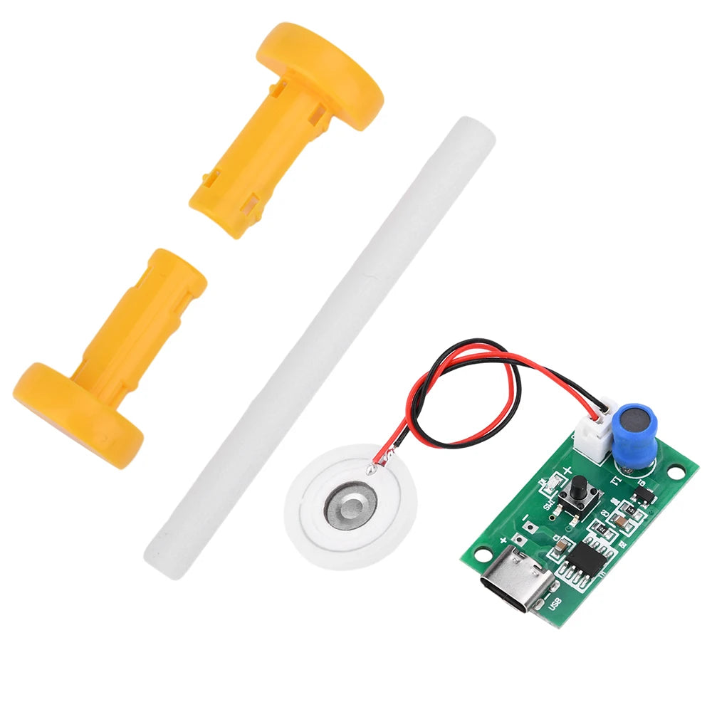DC5V USB Mini Humidifier Mist Driver Circuit Board Fogger Atomization Film Atomizer Sheet Diy Kits Type-C Port Oasis Select