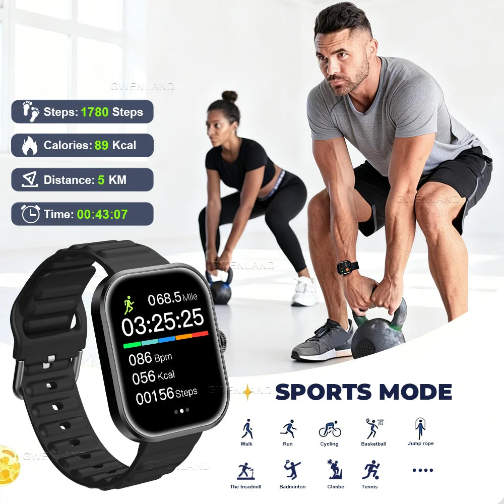 Gwenland Smart Watch 2.01" HD | Fitness & Health Tracker