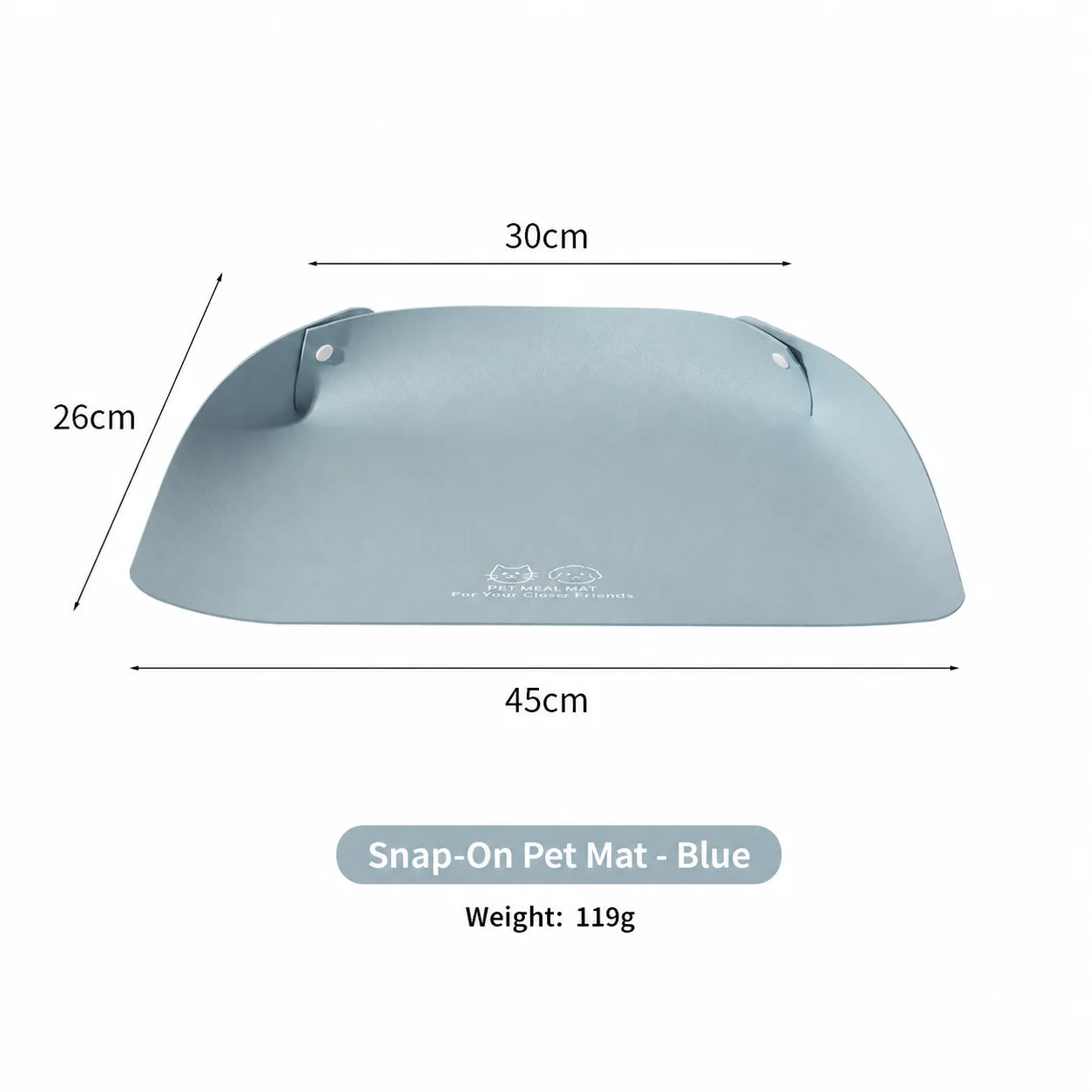 PU Leather Pet Feeding Mat – Waterproof Non-Slip Bowl Holder