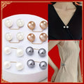 8PCS pearl non-slip safety pins Dress brooch decoration dress waist fastening pins collar adjustment scarf safety fashion Oasis Select 8pcs G4135A