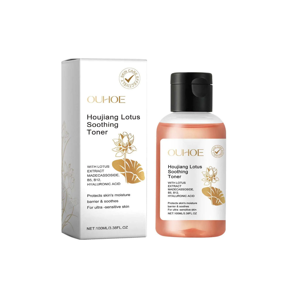 Lotus Facial Toner Soothing Moisturizing Smoothing Brightening Firming Skin Care for Sensitive Skin Pore Refining Essence Toner Oasis Select 100ml Boxed
