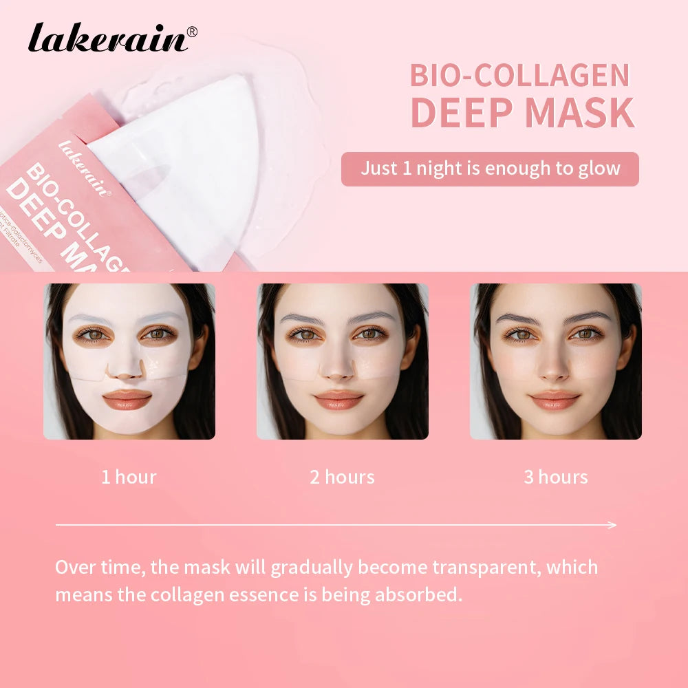4pcs Collagen Deep Face Mask Hydrating Overnight Moisturizing Face Mask Pore Minimizing Plumping Travel Essentials Beauty Skinca Oasis Select