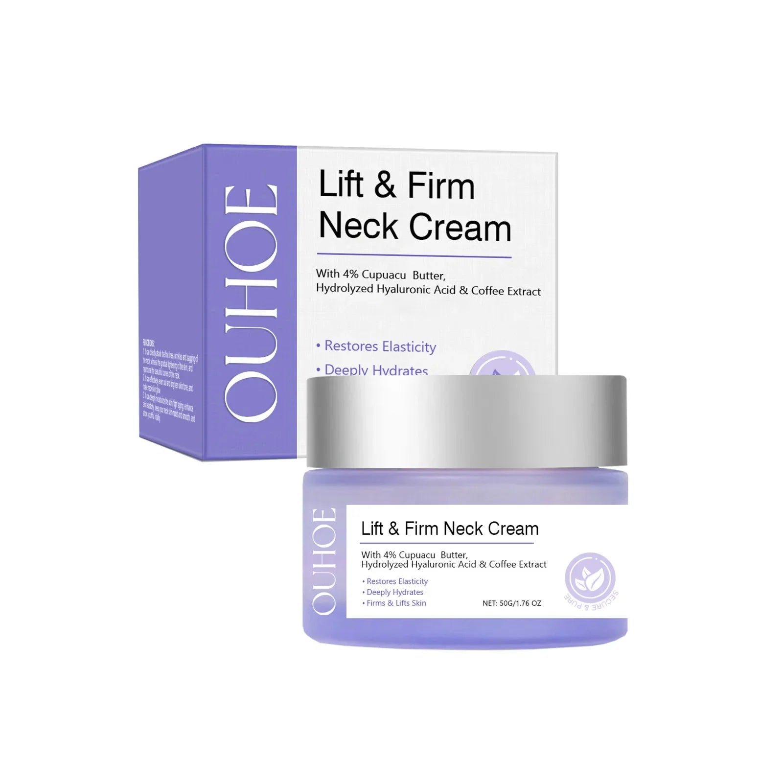 Tighten Lift Neck Cream Firming Reduce Fine Lines Brightening Nourish Smoothing Lasting Moisturize Neck Rejuvenation Care Lotion Oasis Select 50g Boxed