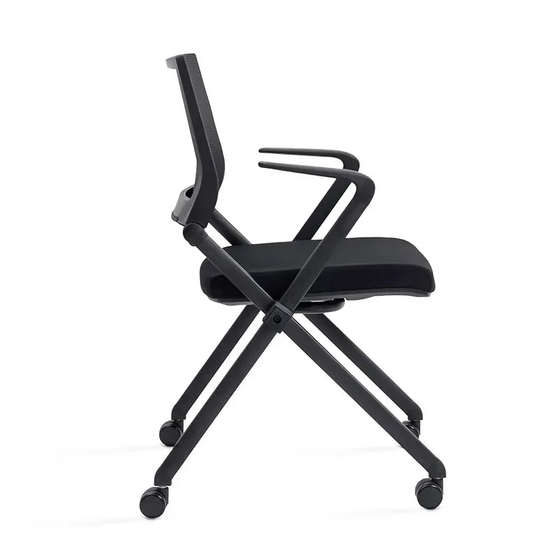 Folding Chair Classroom Desks and Chairs Removable Training Chair Mobile Wheeled Conference Chair Backrest Conference Room Chair Oasis Select