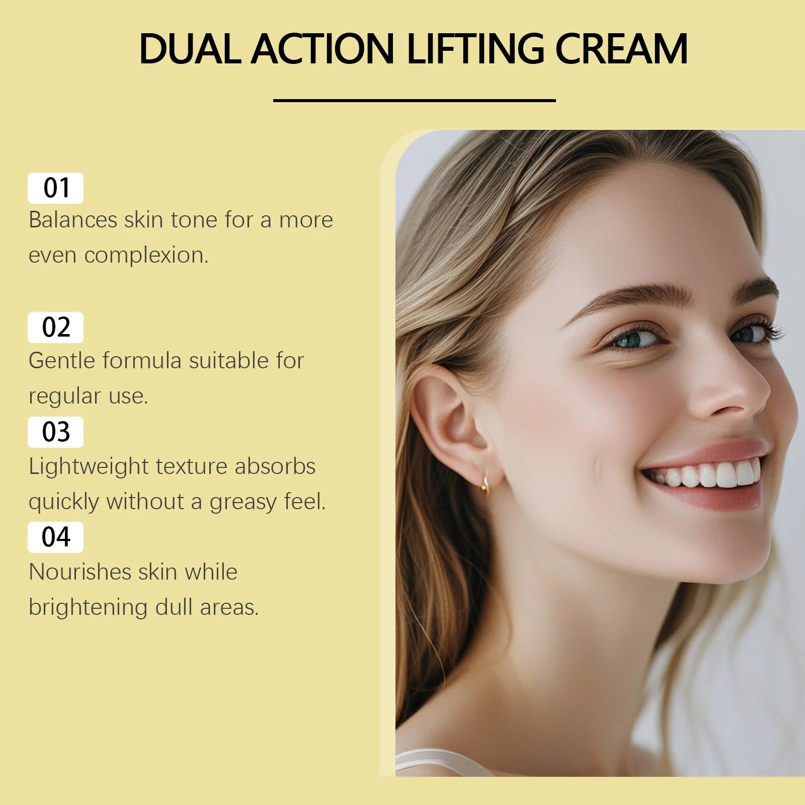 Hoygi Dual Action Lifting Cream – Firming Face Moisturizer Firming Face Cream Oasis Select