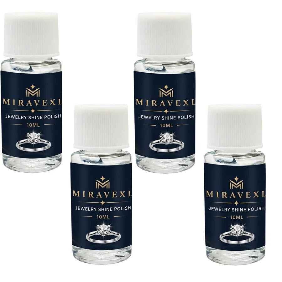 Gold Silver Jewelry Cleaner Polishing Liquid Tarnish Remover Brightening Solution Restore Shine Anti-Tarnish Care Tool For Watch Oasis Select 4PCS