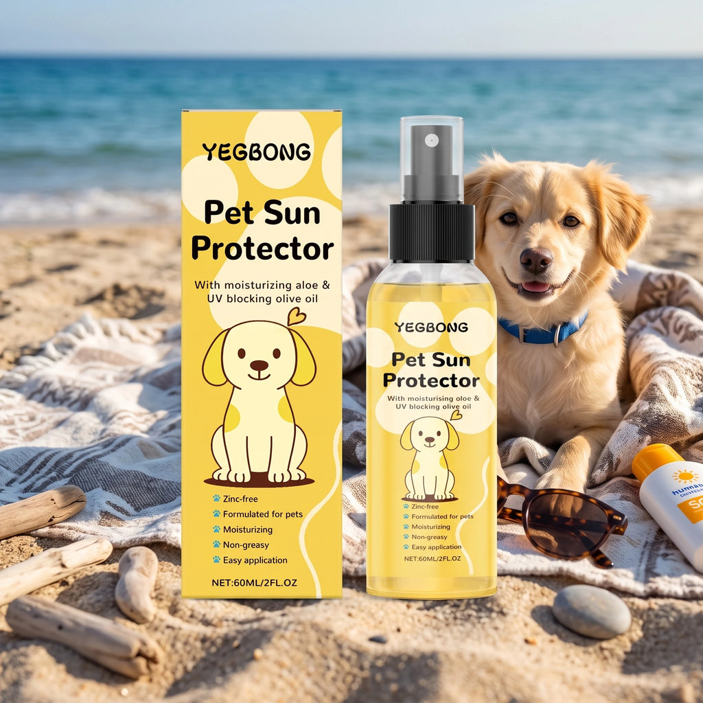Pet Sun Protector Spray Spf Protection Moisturizing Outdoor Sun Burn Prevention for Puppies Prevent Pigment Precipitation Oasis Select