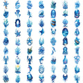 63-Piece Sea Creature Temporary Tattoos – Waterproof Stickers Temporary Tattoo Set Oasis Select 1A-4X4cm