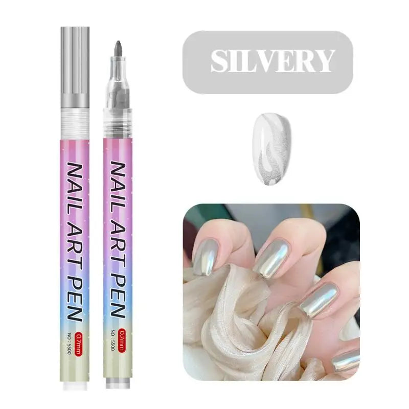 1/12Pc DIY Colorful Nail Art Graffiti Pen Nail DIY Quick-drying Dot Flowers Liner Pen 3D Effect Nail Art Graffiti Pen Nail Tools Oasis Select A5