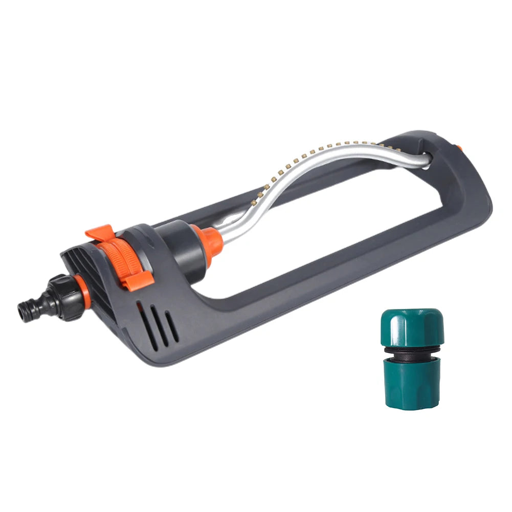 Oscillating Garden Sprinkler 19 Hole Nozzles Water Sprayer Aluminum Tube Swing Sprinkler for Cooling Lawn/Agriculture Irrigation Oasis Select
