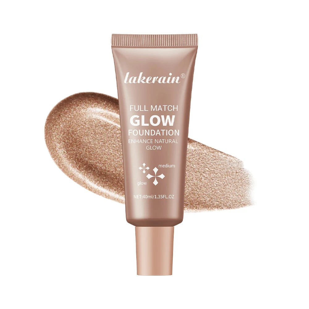 Natural Glow Enhancer Foundation Glowing Moisturizing Lightweight base Multi-purpose Face Body Glitter Cream Bronzer For Paris Oasis Select