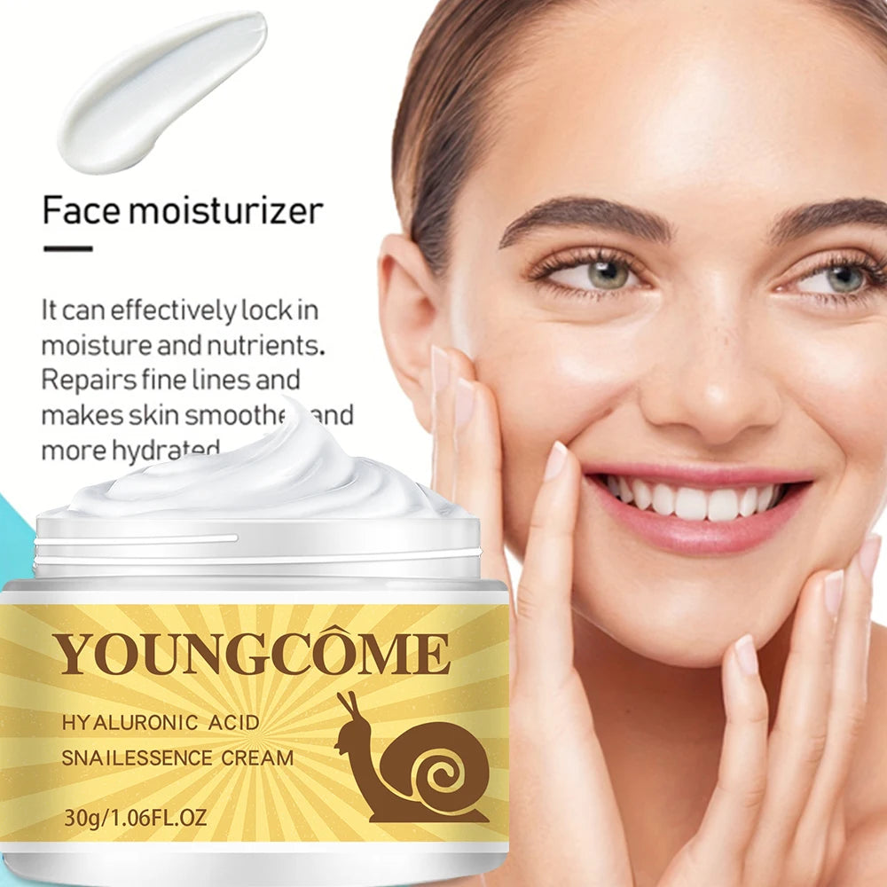 Snail Hyaluronic Acid Essence Cream – Nourish & Firm Skin
