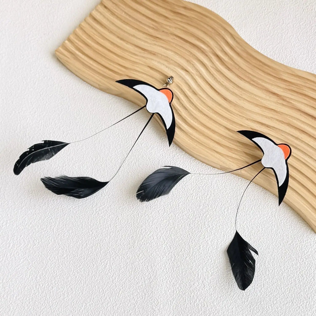 Cat Toys Teaser Sticks Swallow with Bells Feather Cat Teaser Boring Little Toy Interaction Oasis Select
