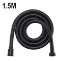 1.5/2/3M Stainless Steel Shower Hose Black/Silver Long Bathroom Shower Water Hose Extension Plumbing Pipe Showerhead Tube Oasis Select 1.5M black