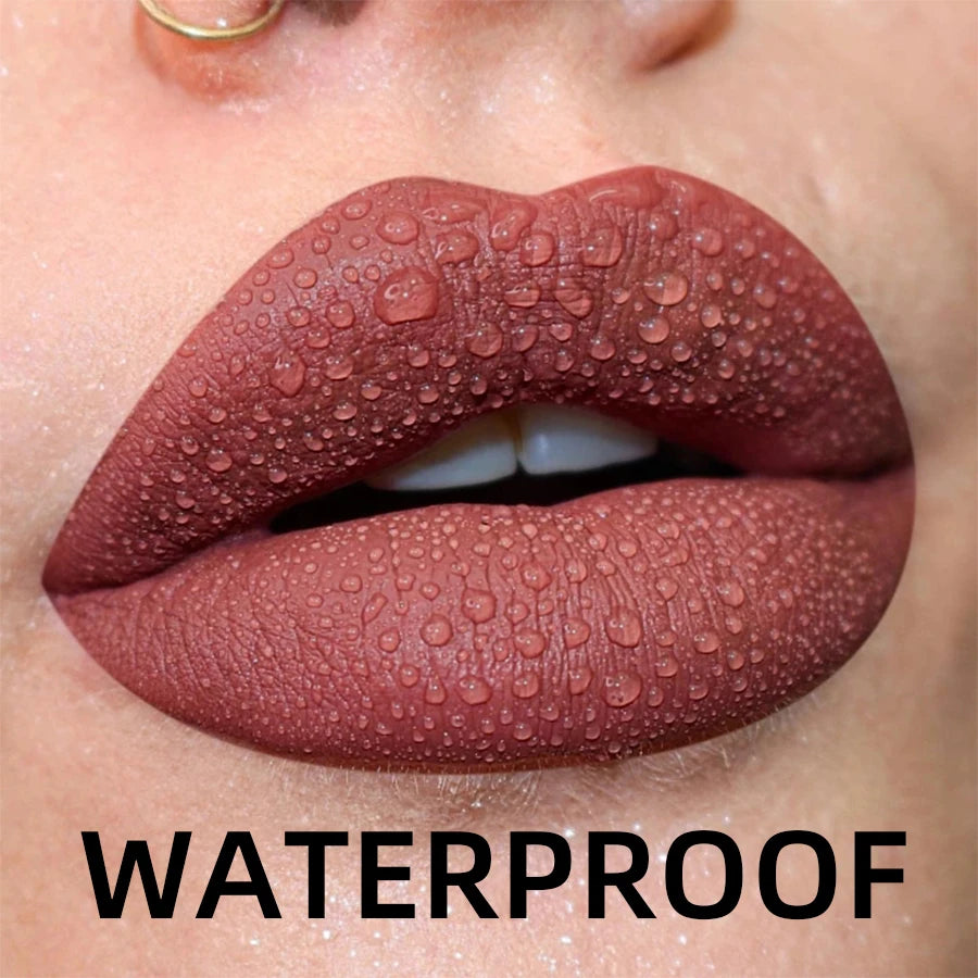 MCD 19-Shade Matte Velvet Liquid Lipstick – Waterproof Lip Glaze