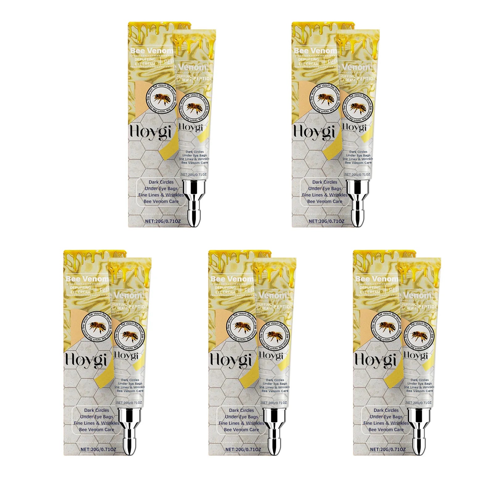Hoygi Bee Venom Eye Cream – Dark Circles & Firming Eye Cream Oasis Select 5 x 20g Boxed