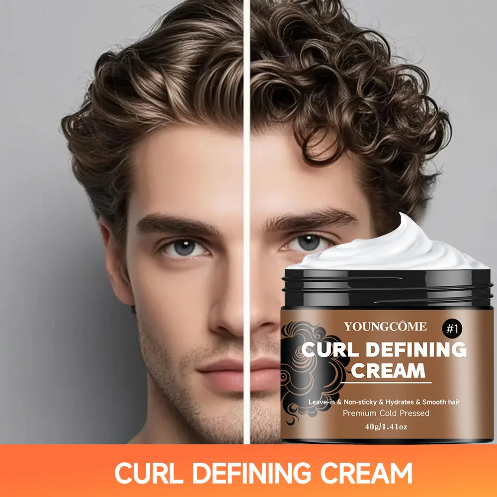 Black Castor Oil Curl Defining Cream Non-stick Hydrates & eliminates frizz, Hair-Smoothing Anti-Frizz Cream to Define quick repa Oasis Select 40g