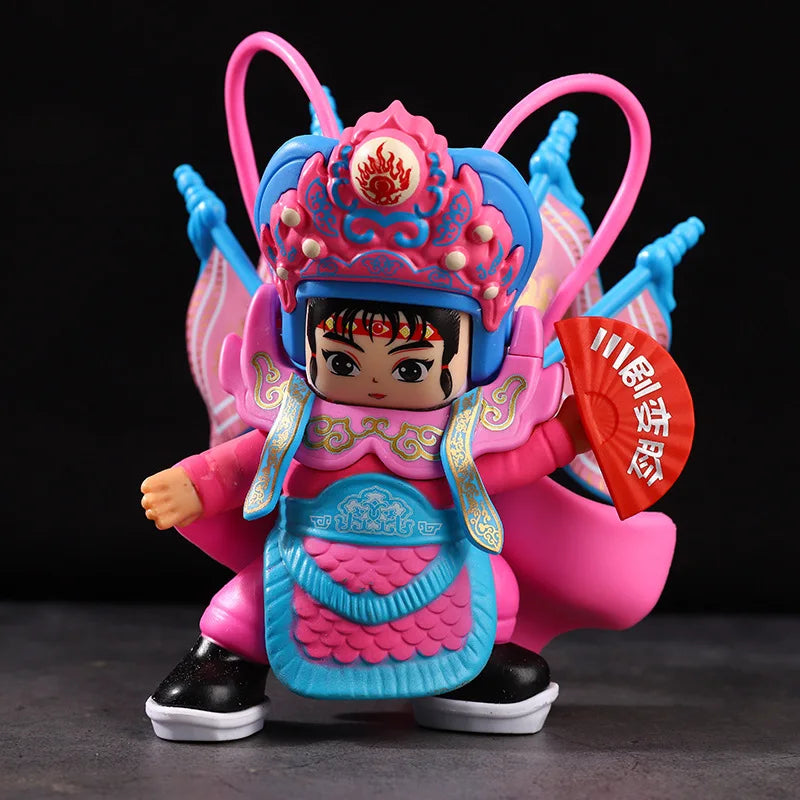 Sichuan Opera Face Changing doll Sichuan Opera facial makeup frosted face changing doll Chinese style handicraft opera doll Oasis Select