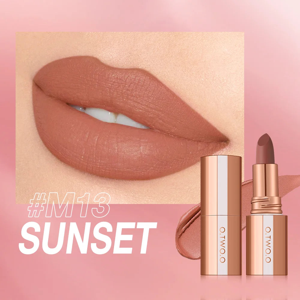 O.TWO.O Matte Velvet Lipstick – Waterproof Long-Lasting Lip Tint