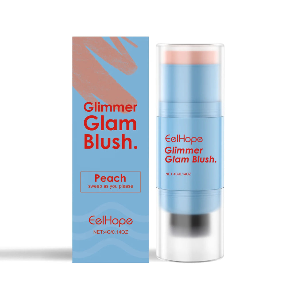 Eelhope Double-Ended Blush Stick – Matte Cheek & Lip Color Blush Stick Oasis Select Peach Boxed
