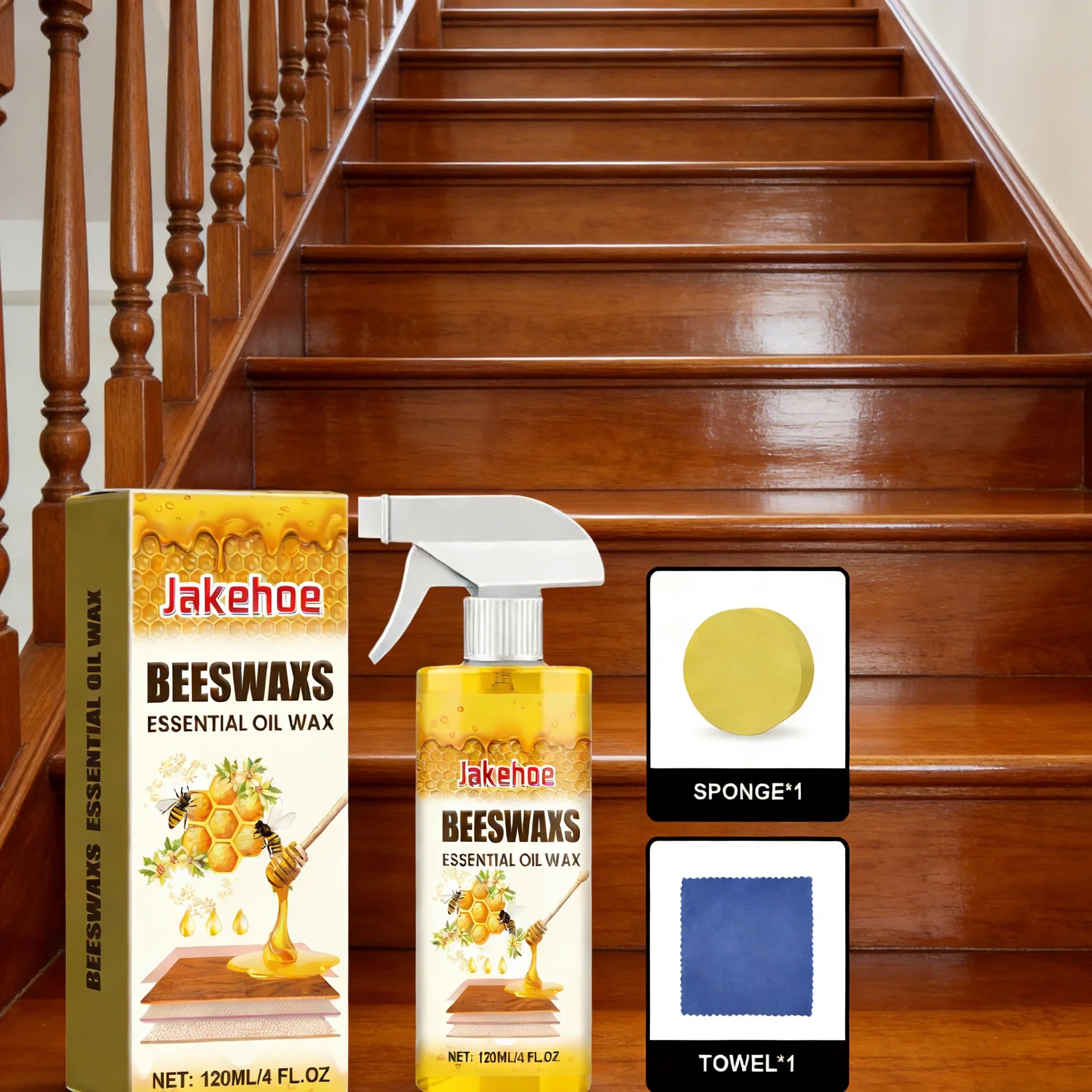 Furniture Solid Wood Care Polishing Beeswax Spray Waterproof Multipurpose Wear Resistant Wooden Floors Chair Cabinet Furniture Oasis Select