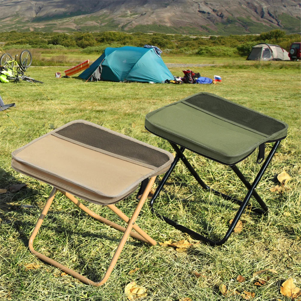 Portable Folding Camping Stool with Carry Bag | 265 lb