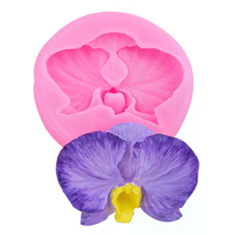 Orchid Silicone Mold for Candy Clay Chocolate Fondant DIY Cake Decorating Tool Cupcake Craft Mold Oasis Select