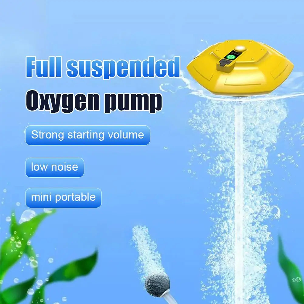 Outdoor Aerator Pump UFO Float Aerator Portable Float Fishing Small Aerator Fishing Automatic Oxygen Machine Oasis Select