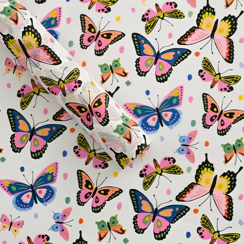 10pcs Christmas Tree Bowknot Print Tissue Paper New Year Gift Box Filling Flowers Wrapping Papers Festival Craft Packaging Paper Oasis Select G